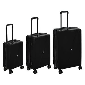 Комплект от 3 твърди куфара 5five, ABS, 98L, Черен
