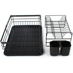 Uscător de vase KingHoff 1716, 2 niveluri, Negru