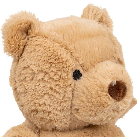 Lampă de noapte pentru copii din pluș cu baterii Atmosphera Bear, 16x27 cm, Lumină și sunet
