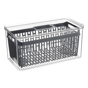 Кутия за хладилник 5five Tidy Fridge, PET, Сива, 32.5 cm