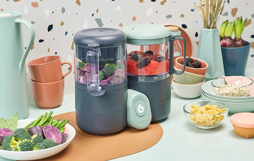 Aparat de călcat cu abur 6 luni+, 4 în 1 Nutribaby din sticlă