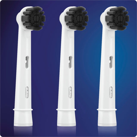 Cap de periuță de dinți electrică, Oral-B Pure Clean Charcoal, pentru albirea dinților, 3 buc.