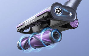 Aspirator vertical fără fir Lubluelu 202, 220 W, filtru HEPA, violet