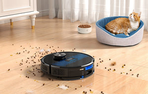 Aspirator robot Lubluelu SL60D, 42 W, Mop, Navigație LiDAR, 2600 mAh, Negru,