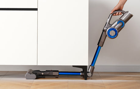 Aspirator vertical fără fir JIMMY H8 UP, Putere de aspirare 160AW, Putere 500W, Autonomie 60 min, Albastru