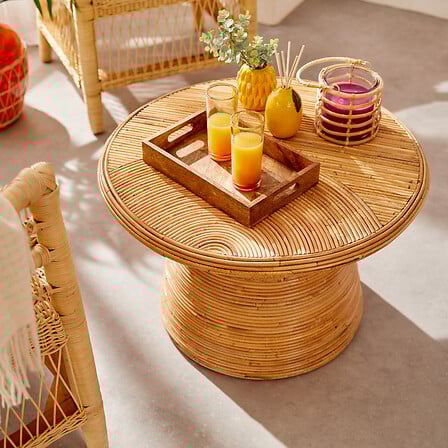 Masuta de cafea Atmosphera Tanae, 70x70x45 cm, Rattan