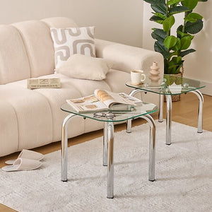 Masă de cafea Atmosphera Hecate, Metal, 2 buc.