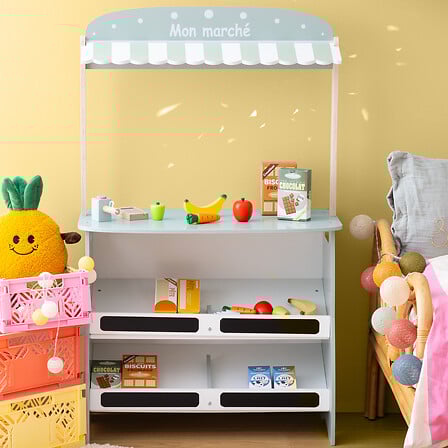 Atmosferă de magazin pentru copii din lemn Aksel, 60x99 cm, MDF, Verde