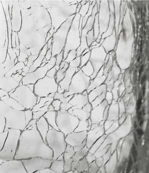 Vază Atmosphera Crackle, Sticlă, 30 cm