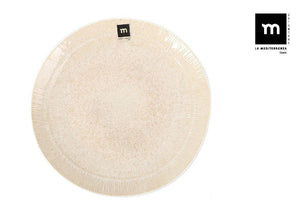Farfurie principală LA MEDITERRANEA Calobra Cream, 26 cm, porțelan