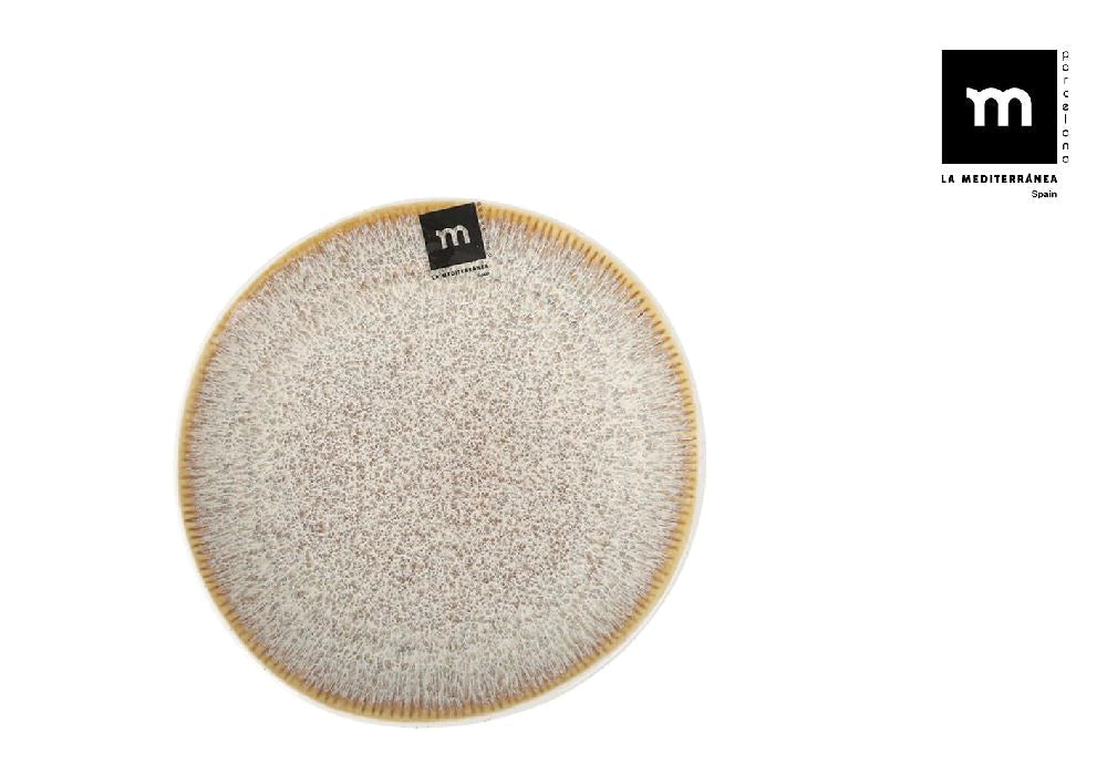 Farfurie desert LA MEDITERRANEA Calobra Cream, 17cm, porțelan
