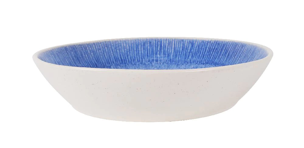 Bol adânc LA MEDITERRANEA Calobra Blue, 22x47 cm, porțelan