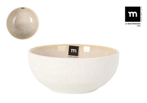 Bol LA MEDITERRANEA Calobra Cream, 16x6 cm, porțelan