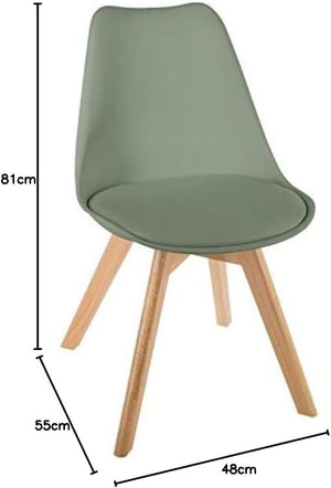 Scaun de masă Atmosphera Baya, Polipropilenă, Fag