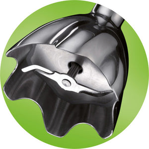 Blender Braun Multiquick 5200, 1000W, 0.6l, 21 setări de viteză, Alb/gri