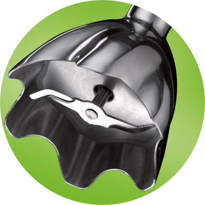 Blender Braun Multiquick 5200, 1000W, 0.6l, 21 setări de viteză, Alb/gri