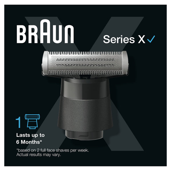 Cap de schimb pentru aparatul de ras și tuns barba hibrid Braun Series X XT10, negru