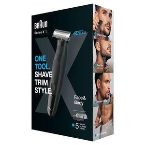 Aparat de tuns pentru față și corp Braun Series X XT3200, lamă din oțel 4D 