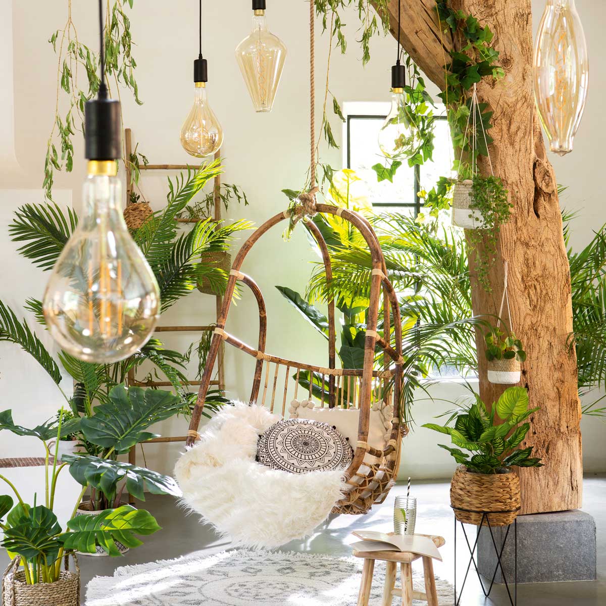 Scară decorativă Atmosphera Dream, 50x30x190 cm, Bambus