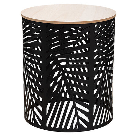 Masă de cafea Atmosphera, Metal, Negru, 2 buc.