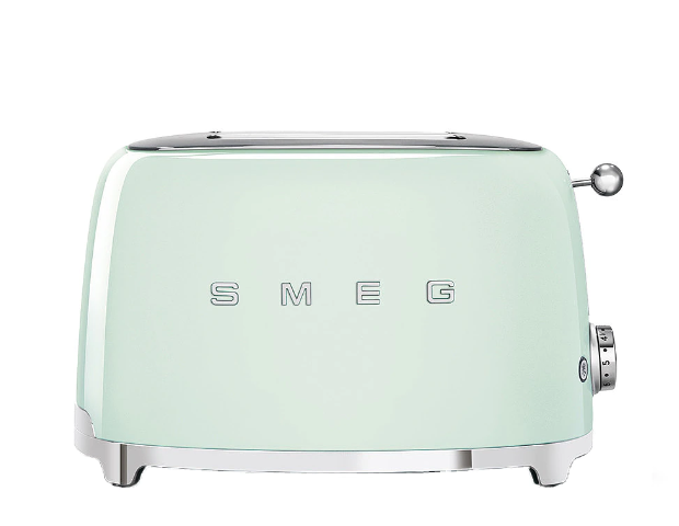 Prăjitor de pâine Smeg TSF01PGEU, 950 W, 2 felii, Verde pastel