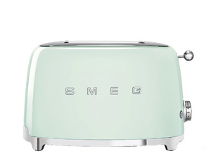Prăjitor de pâine Smeg TSF01PGEU, 950 W, 2 felii, Verde pastel