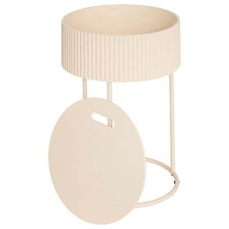 Masă de cafea cu spațiu de depozitare Juna, bej, MDF, 33 cm