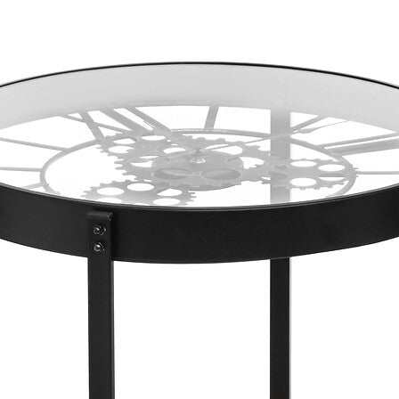 Masă de cafea Atmosphere Méca, Metal, 51 cm, MDF
