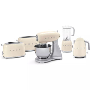 Prăjitor de pâine SMEG TSF01CREU, 950 W, 2 felii, 6 niveluri de prăjire, Cremă