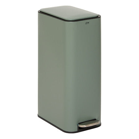 Кош за боклук с педал 5five Delta Slim, Метал, 30L, Зелен