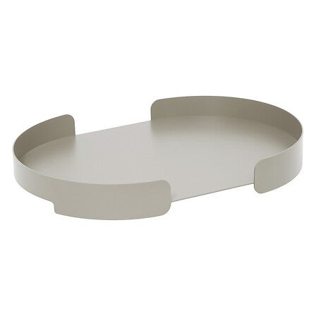 Oval tray Serva 35 x 50 cm aluminum laurel