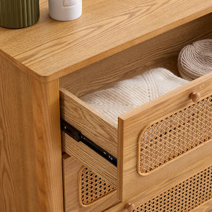 Comodă Atmosphera Tiria, 3 sertare, 90x45x85 cm, MDF