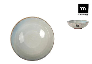 Bol adânc LA MEDITERRANEA Almudena Grey, 20 cm, porțelan