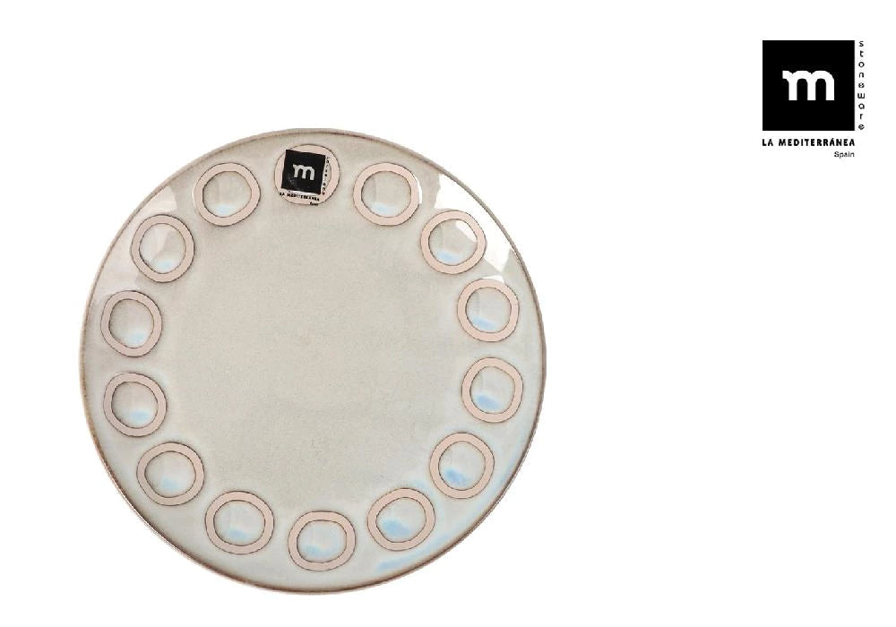Farfurie pentru desert LA MEDITERRANEA Almudena Grey, 21 cm, portelan