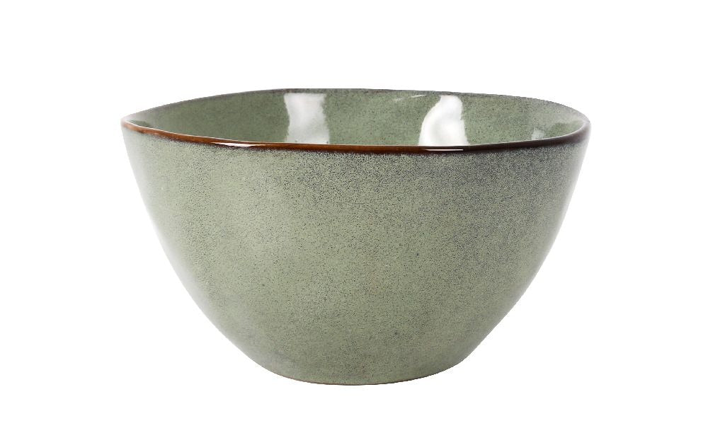 Bol adânc LA MEDITERRANEA Macarella Green, 18x9 cm, porțelan