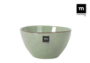 Bol adânc LA MEDITERRANEA Macarella Green, 15x8 cm, porțelan