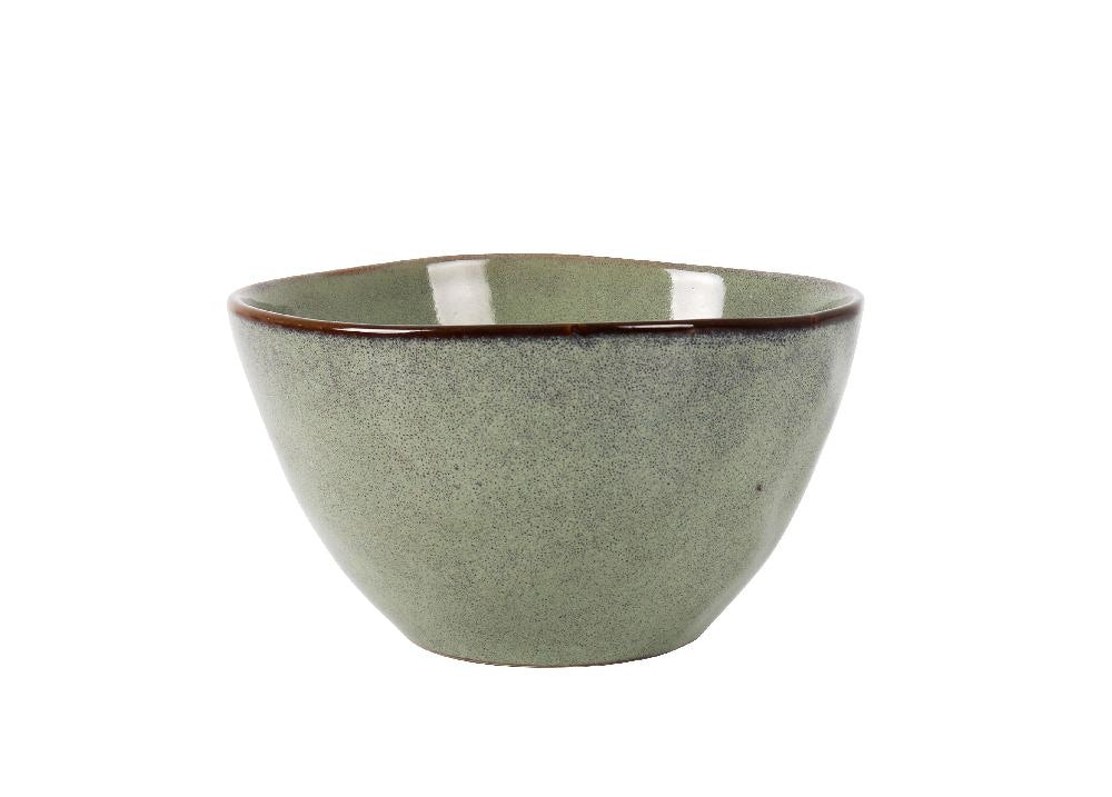 Bol adânc LA MEDITERRANEA Macarella Green, 14x8 cm, porțelan