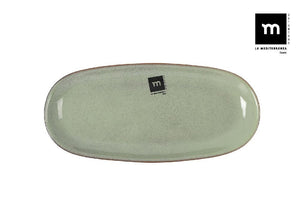 Platoul oval LA MEDITERRANEA Macarella Green, Porțelan