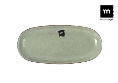 Platoul oval LA MEDITERRANEA Macarella Green, Porțelan