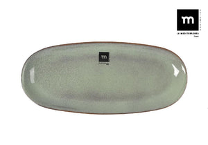 Platoul oval LA MEDITERRANEA Macarella Green, Porțelan