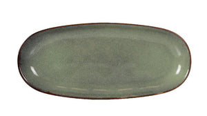 Platoul oval LA MEDITERRANEA Macarella Green, Porțelan