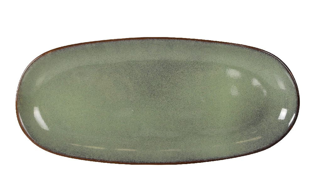 Platoul oval LA MEDITERRANEA Macarella Green, Porțelan