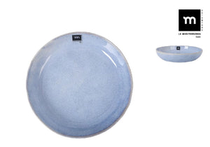 Bol adânc LA MEDITERRANEA Macarella Blue, 21x4 cm, porțelan