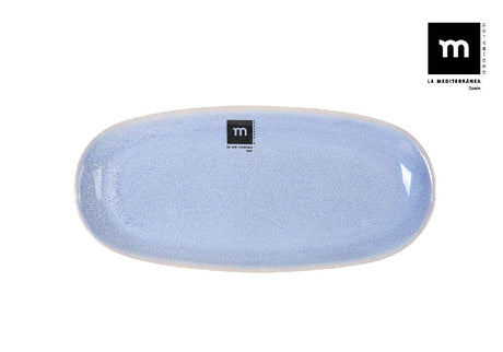 Farfurie ovala LA MEDITERRANEA Macarella Blue, Portelan