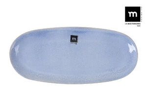 Farfurie ovala LA MEDITERRANEA Macarella Blue, Portelan