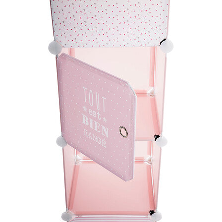 Dulap de depozitare pentru copii Atmosphera Tower, 4 compartimente, 34x140x32 cm