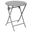 Folding round table Greensboro 2 seats tin