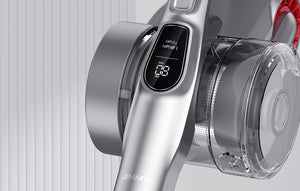 Aspirator vertical fără fir JIMMY H9 Flex, motor fără perii de 550 W, baterie cu autonomie de 80 de minute, roșu