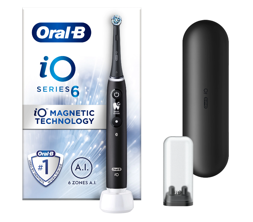 Periuță de dinți electrică Oral-B iO6, cu inteligență artificială, neagră