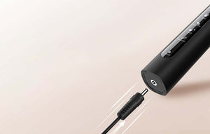 Periuțe de dinți electrice cu ultrasunete cu cap și carcasă FairyWill FW-507, Negru/Roz